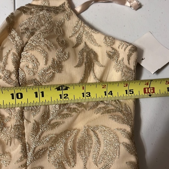 Speechless fit and flare gold lace dress., sz11 - Picture 6 of 12